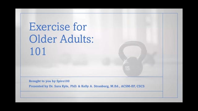 Exercise for Older Adults 101