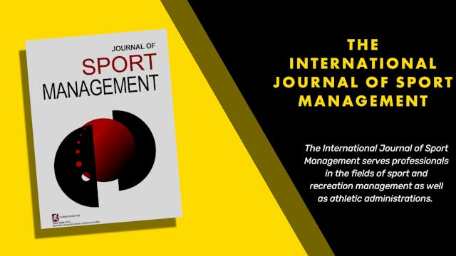 The International Journal of Sport Ma...