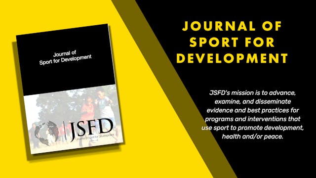 Journal of Sport for Development (JSFD)