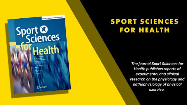 Sport Sciences for Health 