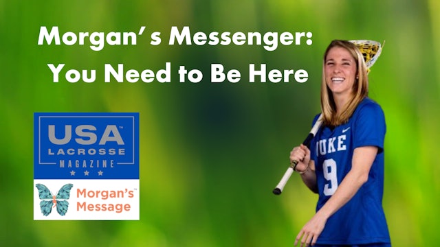 Morgan’s Messenger You Need to Be Here THU MAY 19 2022  By BETH ANN MAYER