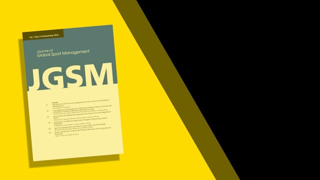 Journal of Global Sport Management (JGSM)