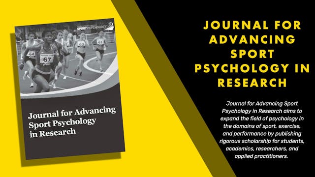 Journal for Advancing Sport Psycholog...