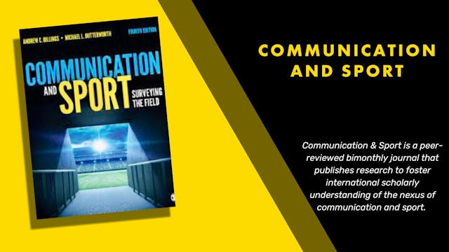 Communication and Sport (C&S)