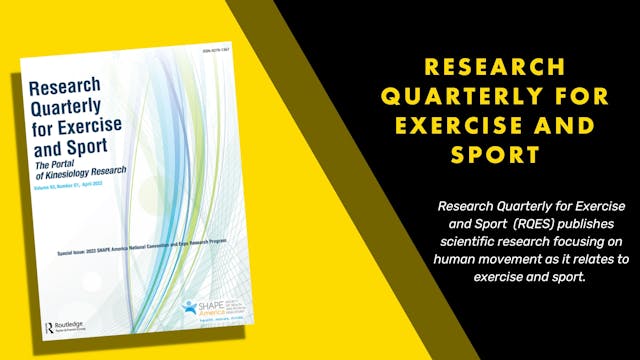 Research Quarterly for Exercise and S...