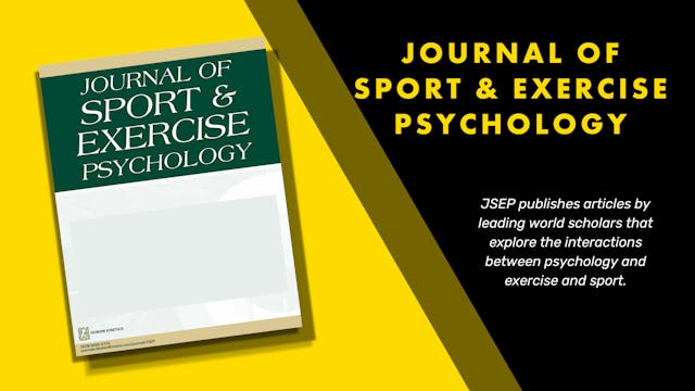 Journal of Sport & Exercise Psycholog...