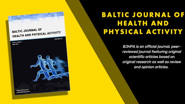 Baltic Journal of Health and Physical...
