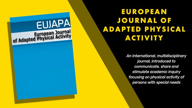 European Journal of Adapted Physical ...
