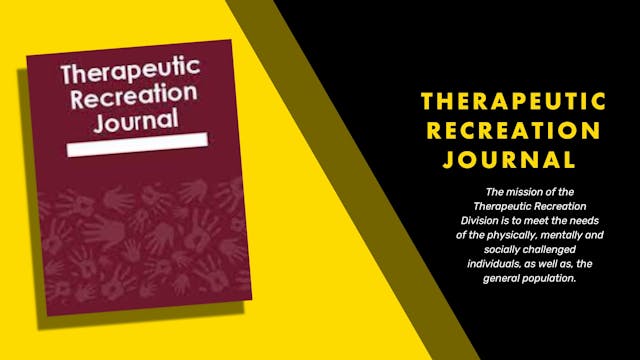 Therapeutic Recreation Journal (TRJ)