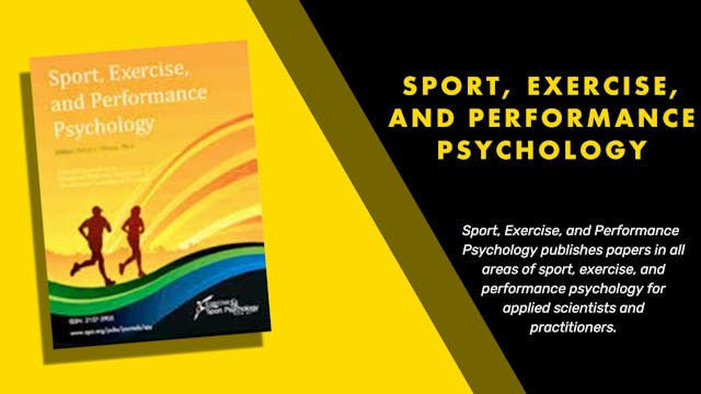 Sport, Exercise, and Performance Psyc...