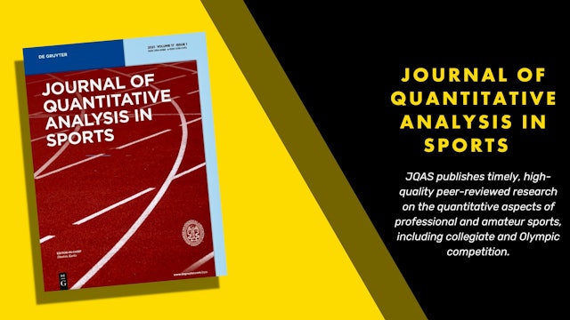 Journal of Quantitative Analysis in Sports (JQAS)
