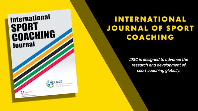 International Sport Coaching Journal ...