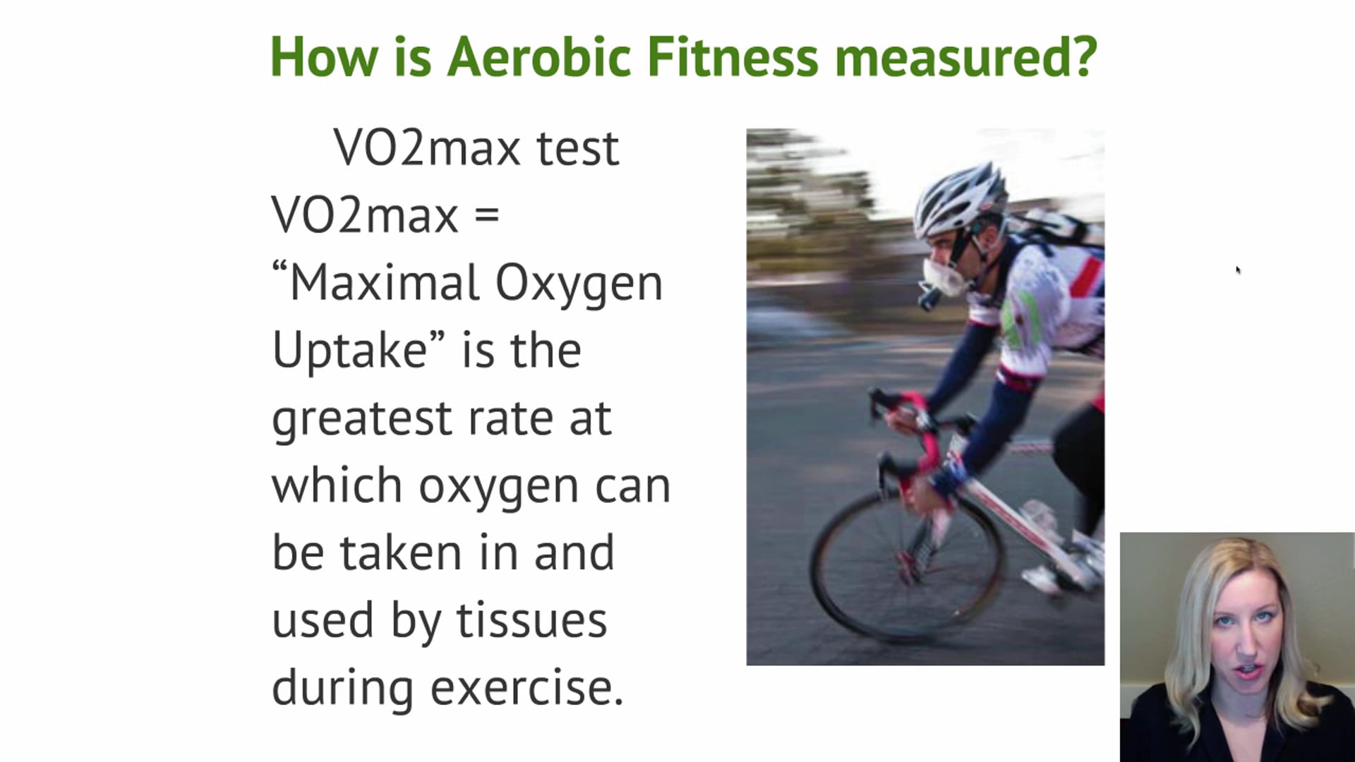 Science of Exercise: Aerobic Capacity Class 2