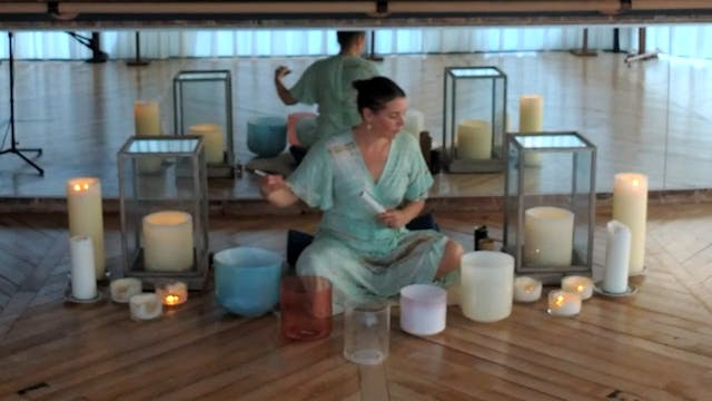 Crystal singing bowls with Alice Rose