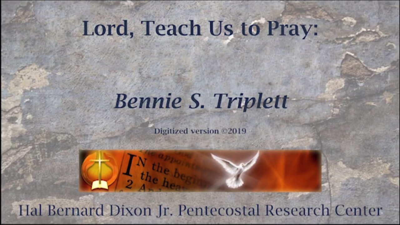 Bennie Triplett - Prayer