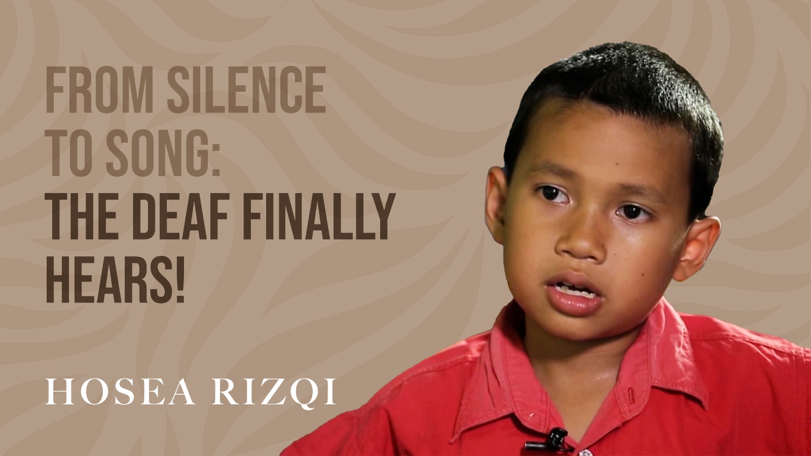 FROM SILENCE TO SONG - THE DEAF FINALLY HEARS