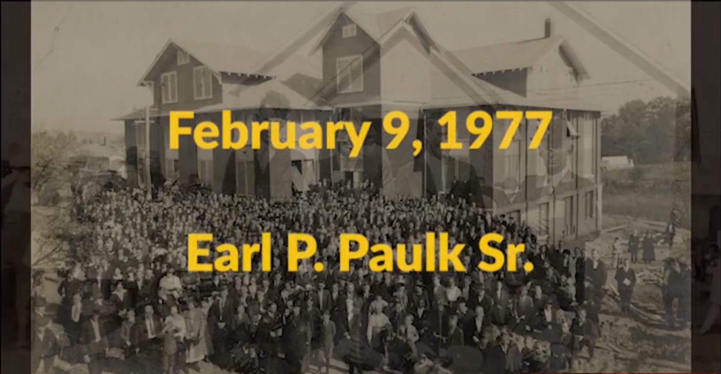 Earl P. Paulk Sr. at Lee College Heritage Week — February 9, 1977