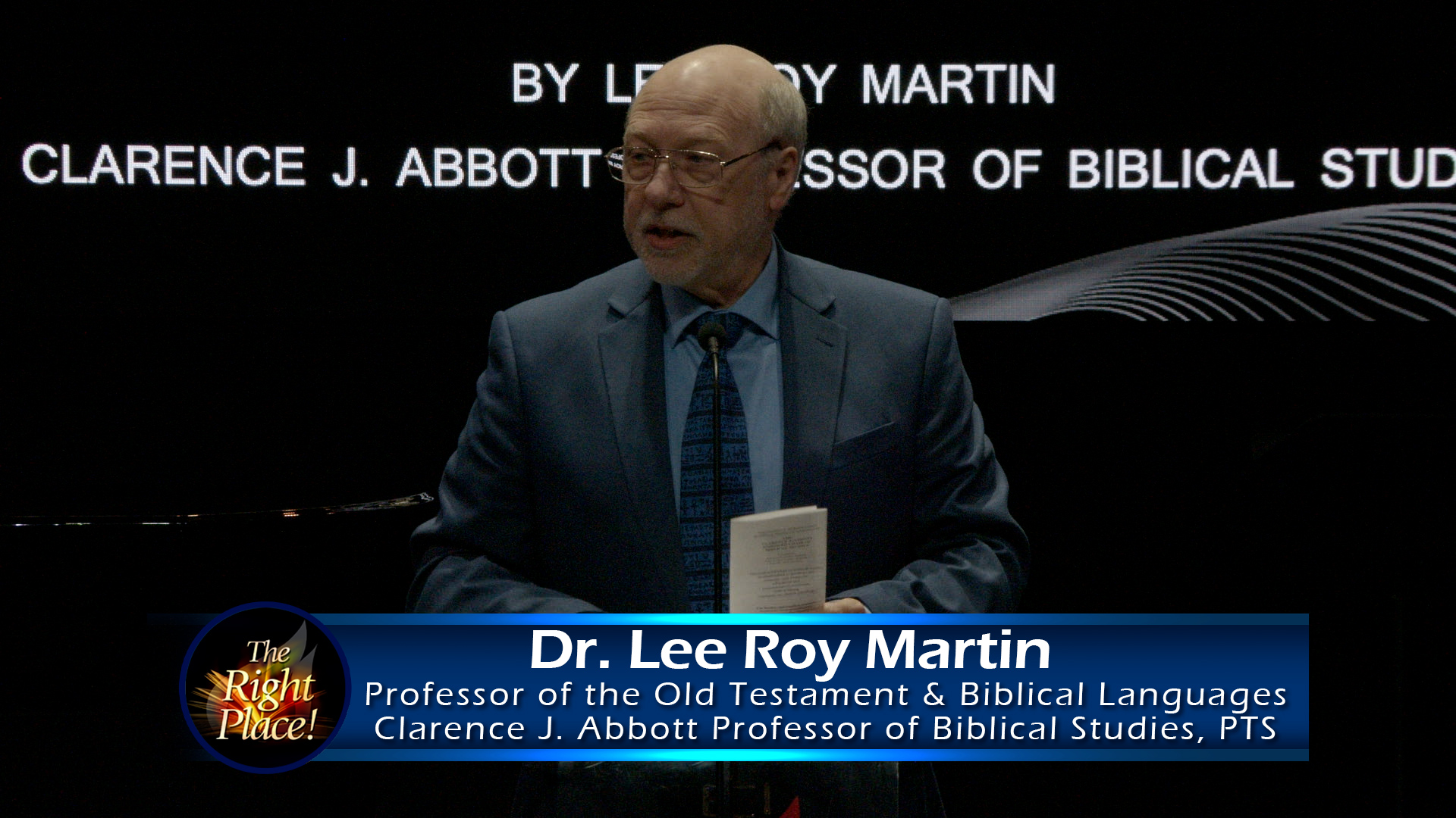 PTS Chapel - Twenty Third Abbott Lecture - Dr. Lee Roy Martin
