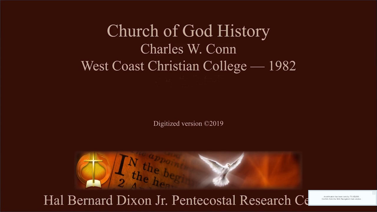 Charles W. Conn - Church of God History