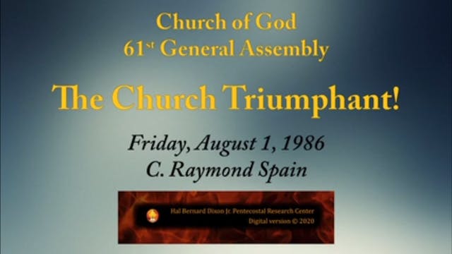 C.R. Spain Preaches at Centennial Chu...