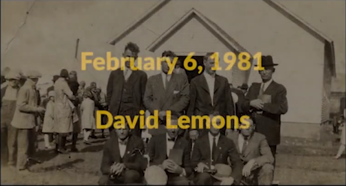 David L. Lemons at Lee College Heritage Week — February 6, 1981