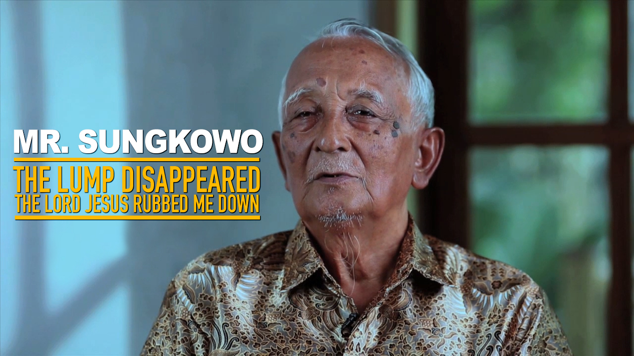 THE LUMP DISAPPEARED, THE LORD JESUS RUBBED ME DOWN 