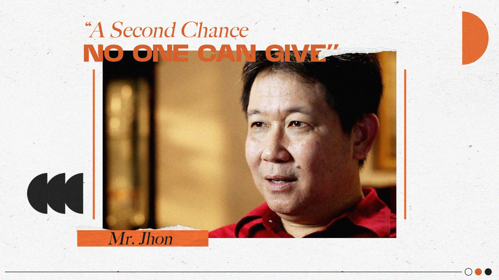 A SECOND CHANCE NO ONE CAN GIVE