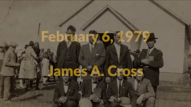 James A. Cross at Lee College Heritag...