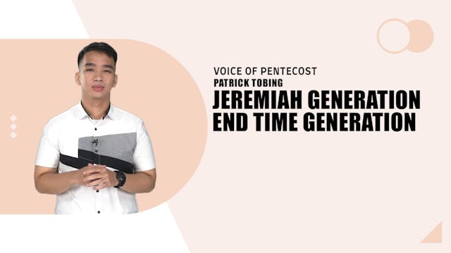 THE JEREMIAH GENERATION