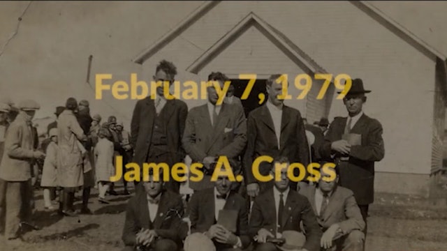 James A. Cross at Lee College Heritage Week — February 7, 1979