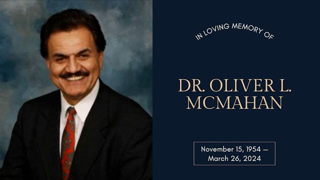 March 30, 2024 Dr. Oliver McMahan Cel...