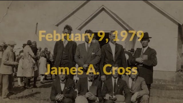 James A. Cross at Lee College Heritag...