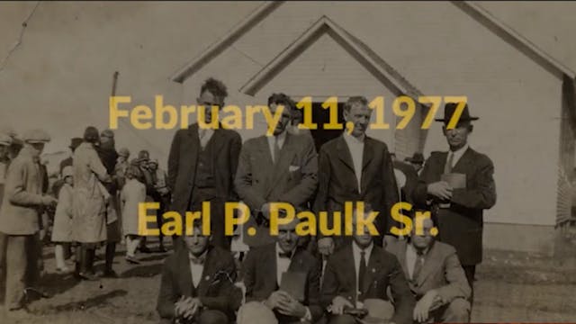 Earl P. Paulk Sr. at Lee College Heri...