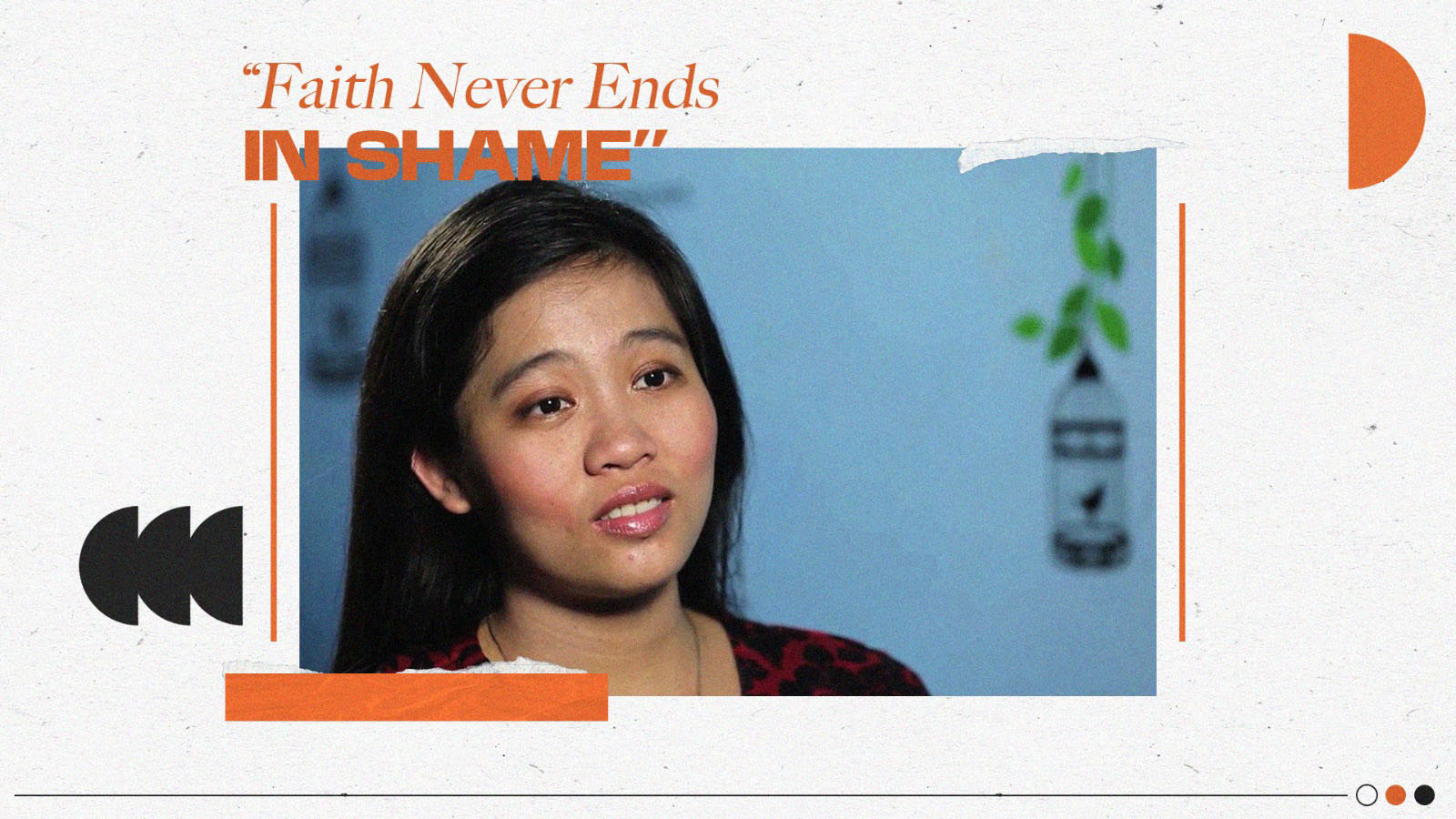 FAITH NEVER ENDS IN SHAME