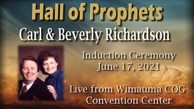 Carl and Beverly Richardson - Hall of Prophets Induction