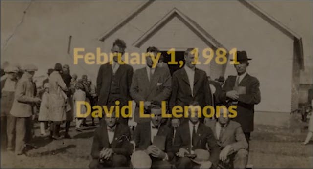 David L. Lemons at Lee College Herita...