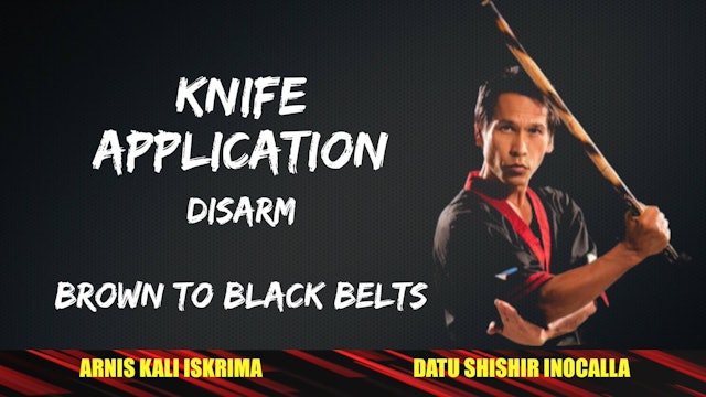 49  KNIFE APPLICATION DISARM BROWN TO BLACK