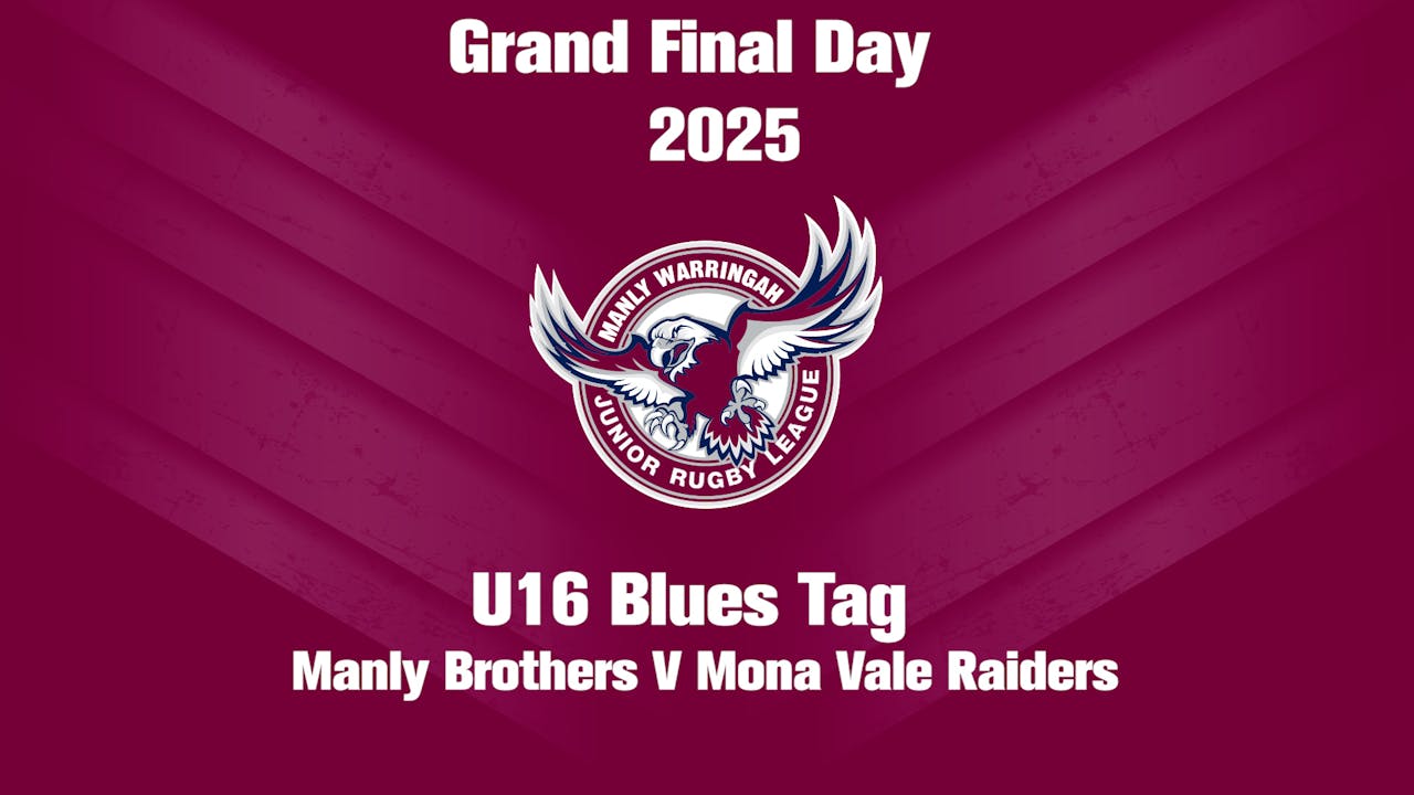 2025 U16 TAG MONA VALE RAIDERS V MANLY BROTHERS