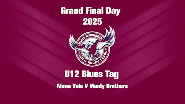 2025 U12 TAG MONA VALE RAIDERS V MANLY BROTHERS  