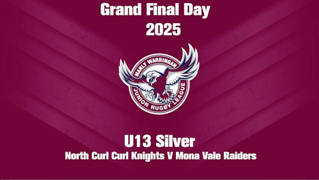 U13 SILVER MONA VALE RAIDERS V CURL CURL KNIGHTS