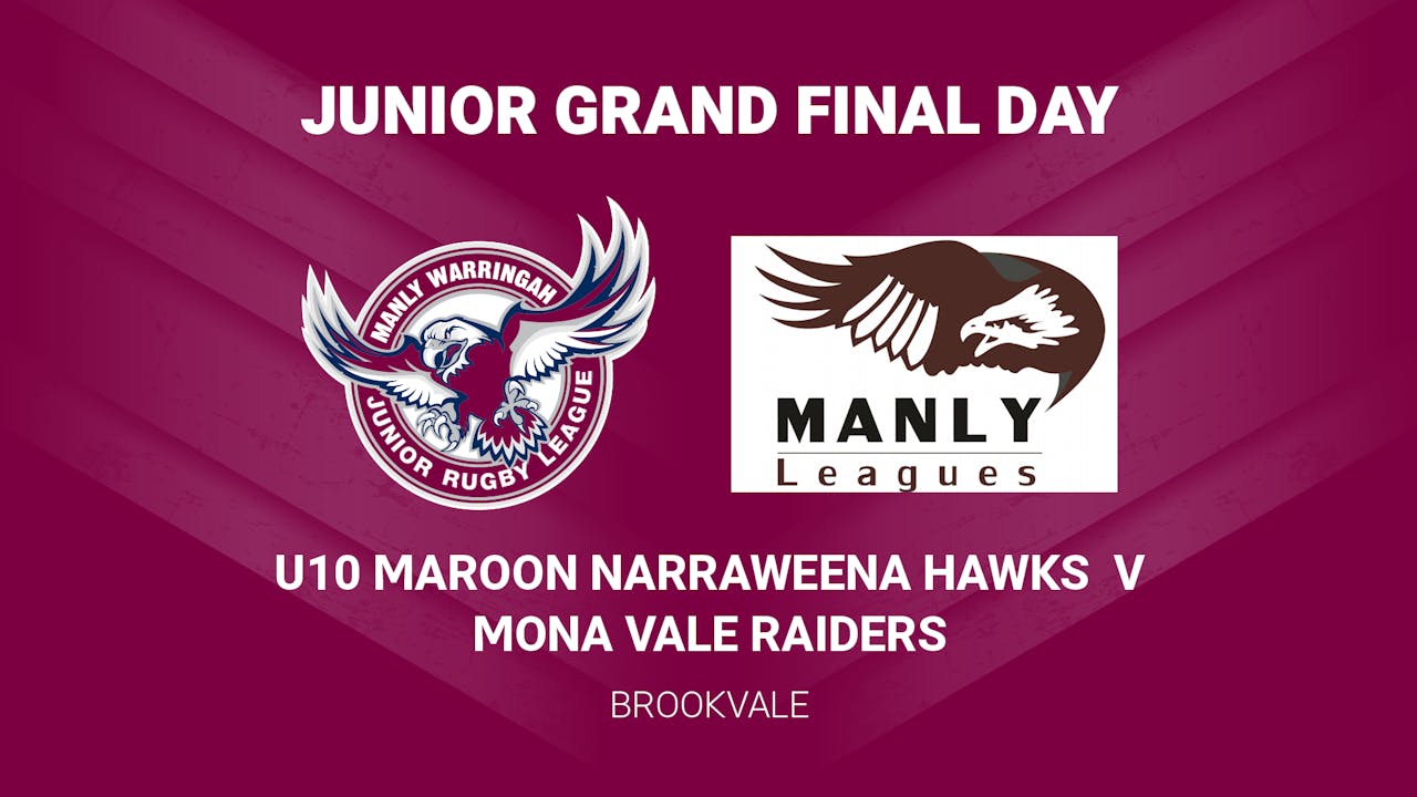 U10 MAROON MONA VALE RAIDERS V NARRAWEENA HAWKS