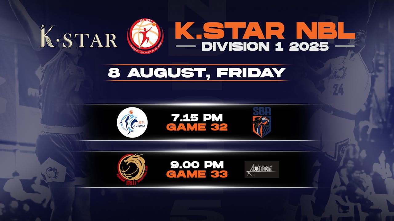 8 August 2025 | K.Star NBL Division 1 2025 REPLAY