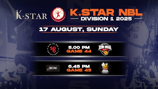 17 August 2025 | K.Star NBL Division 1 2025 - 08/17/2025, 12:18:36