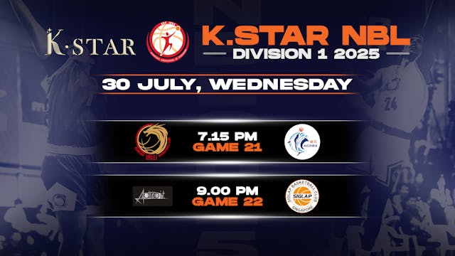 30 July 2025 | K.Star NBL Division 1 2025 REPLAY