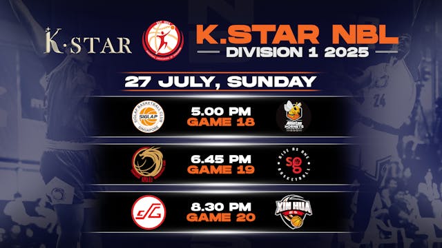 27 July 2025 | K.Star NBL Division 1 2025 - 07/27/2025, 14:01:02
