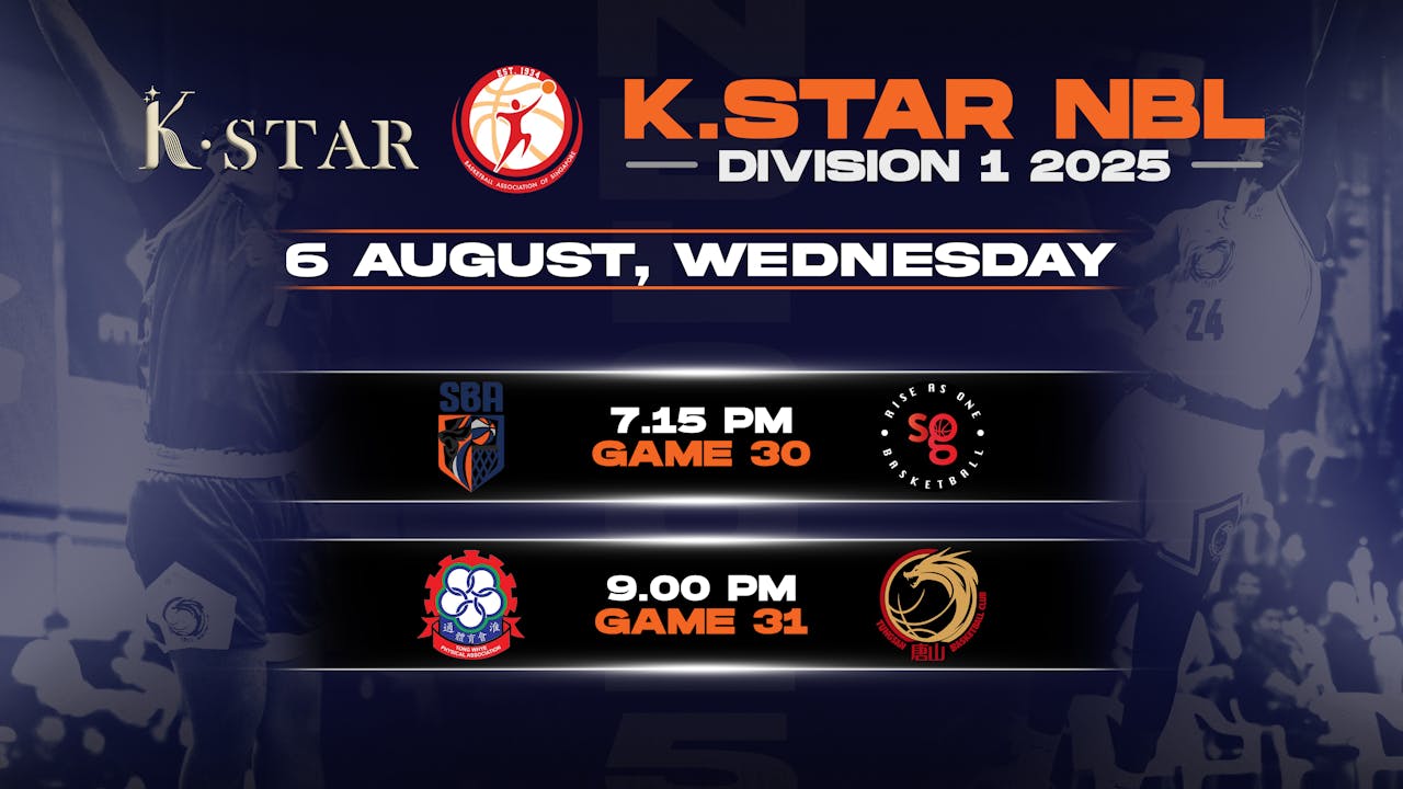 6 August 2025 | K.Star NBL Division 1 2025 REPLAY