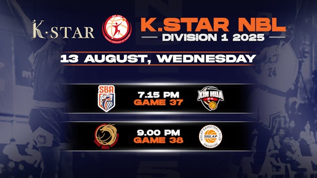 13 August 2025 | K.Star NBL Division 1 2025 REPLAY