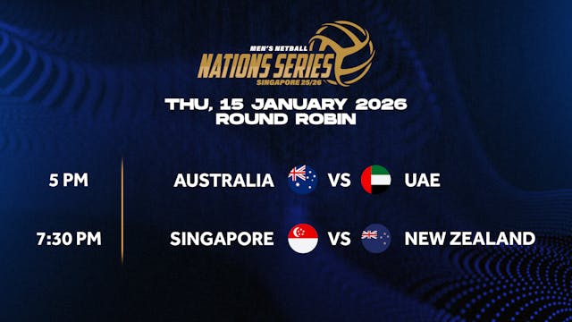 15 January 2026 | Nations Series SG 25/26 REPLAY