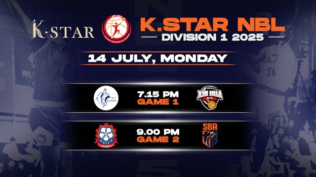 14 July 2025 | K.Star NBL Division 1 2025 REPLAY