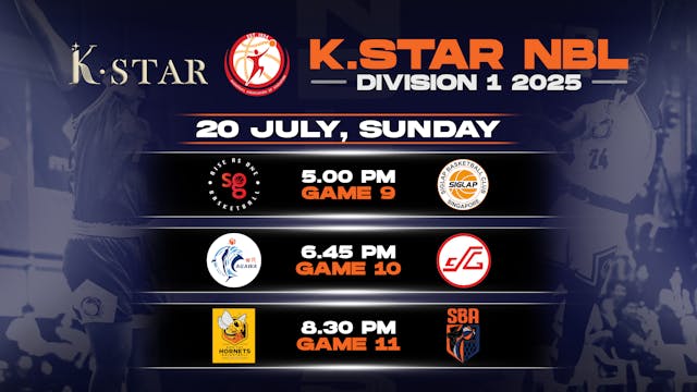20 July 2025 | K.Star NBL Division 1 2025